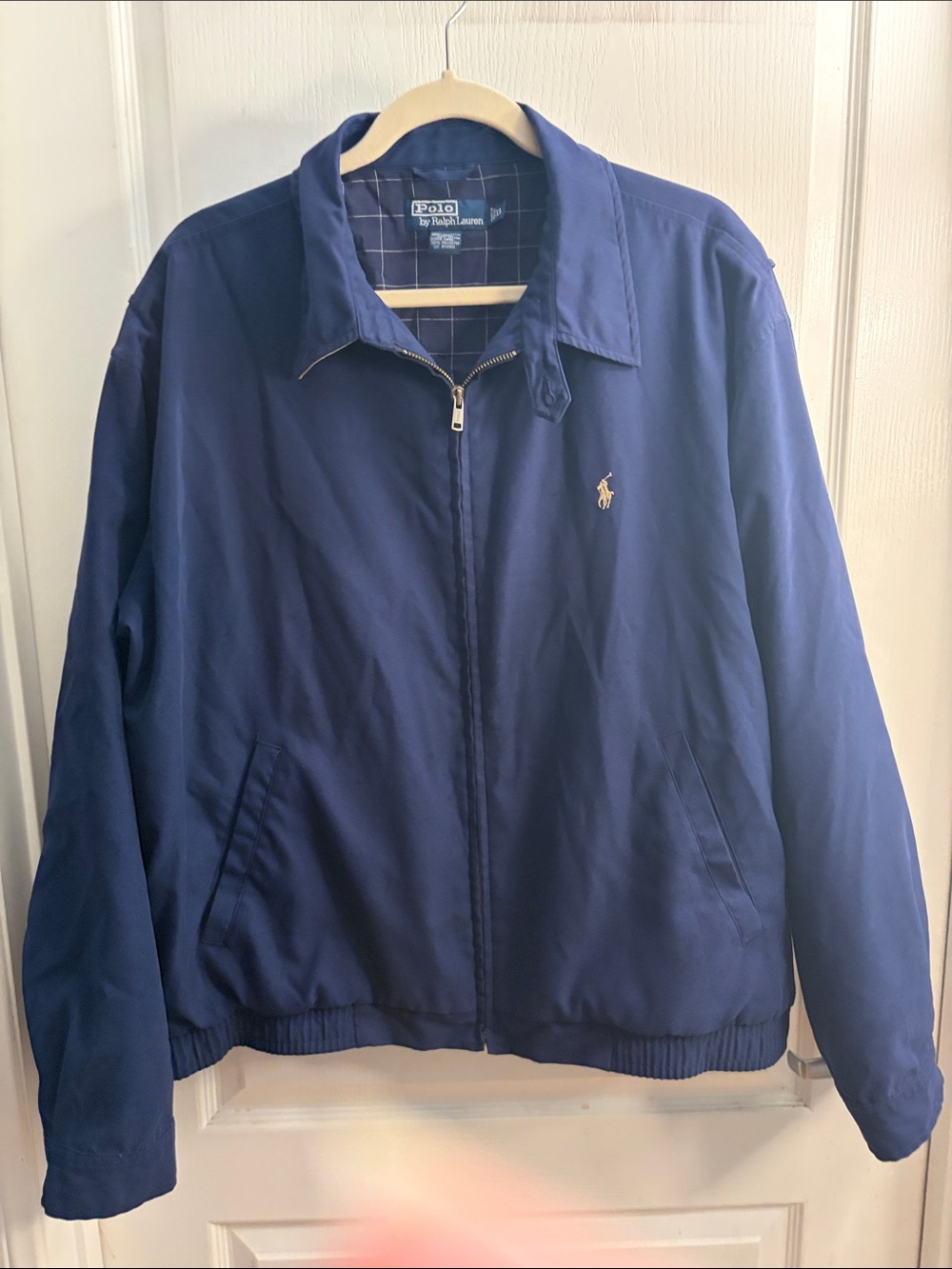 Polo by Ralph Lauren Navy Zip-Front Bomber Jacket